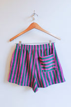 Bobo Choses - Striped Terry Shorts - Multicolour - flat
back