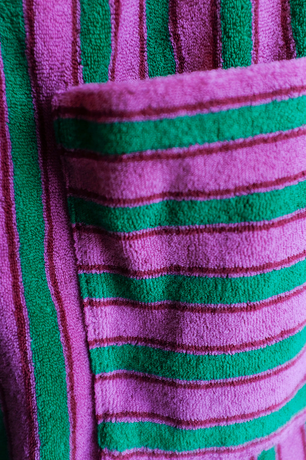 Bobo Choses - Striped Terry Shorts - Multicolour - flat back pocket detail 