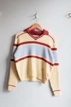 Structured Polo Sweater - Beige