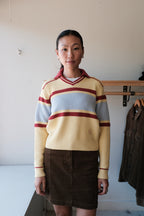Structured Polo Sweater - Beige