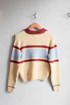 Structured Polo Sweater - Beige