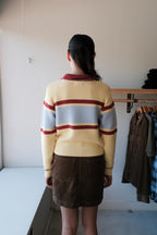Structured Polo Sweater - Beige