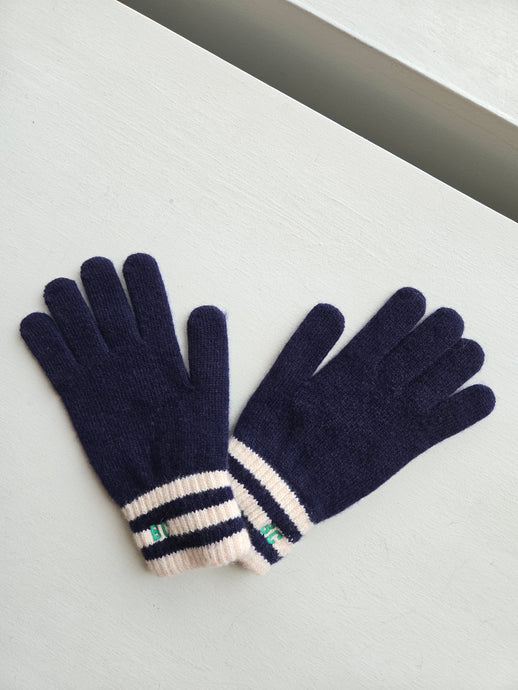 Bobo Choses - Mr. Pencil Knit Gloves - Navy Blue
