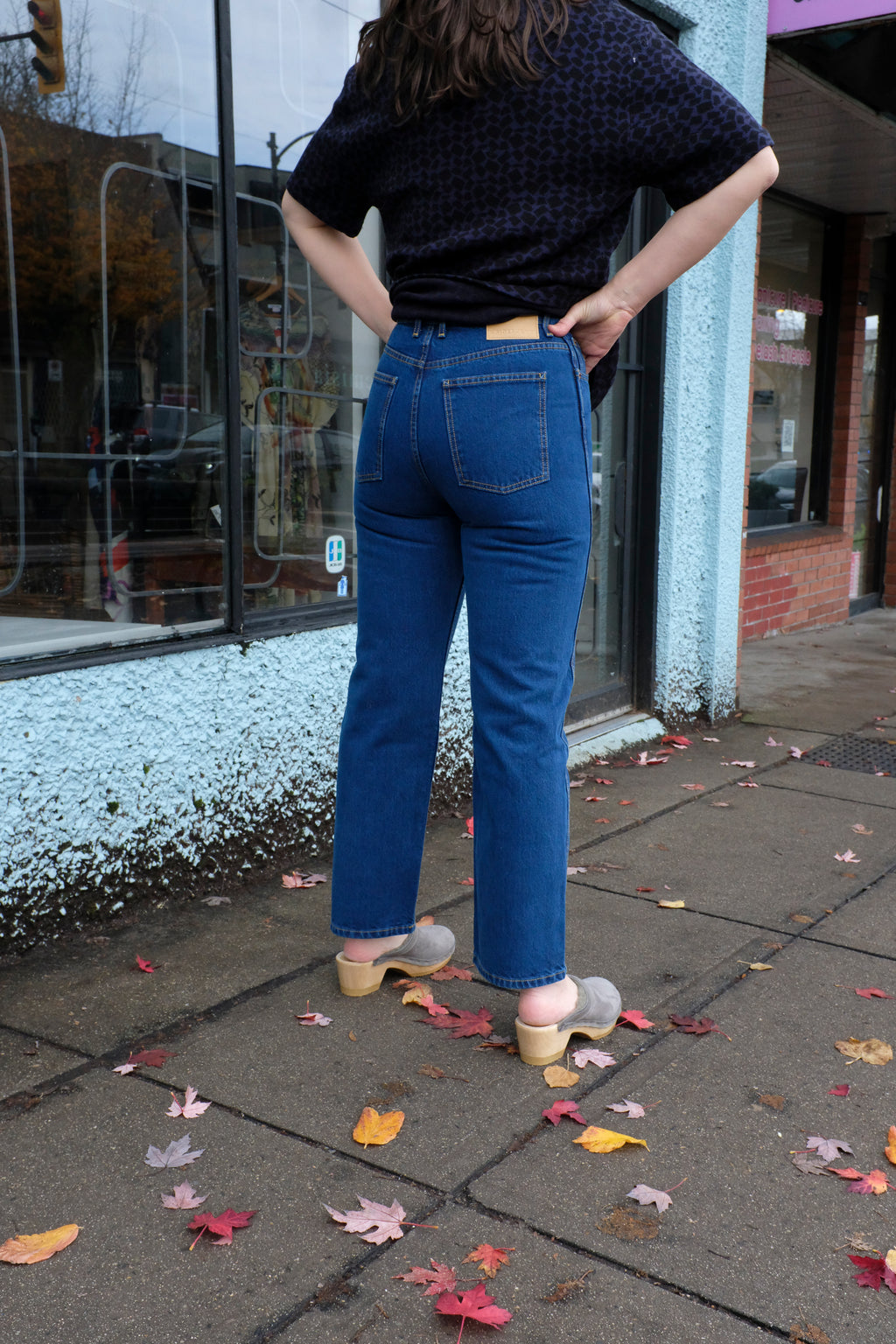 b-side - Plein High Straight - Van Blue - back