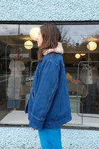 B-side - Stadium Jacket - Van Blue - side