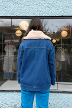 B-side - Stadium Jacket - Van Blue - back