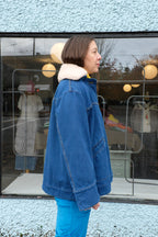 B-side - Stadium Jacket - Van Blue - side