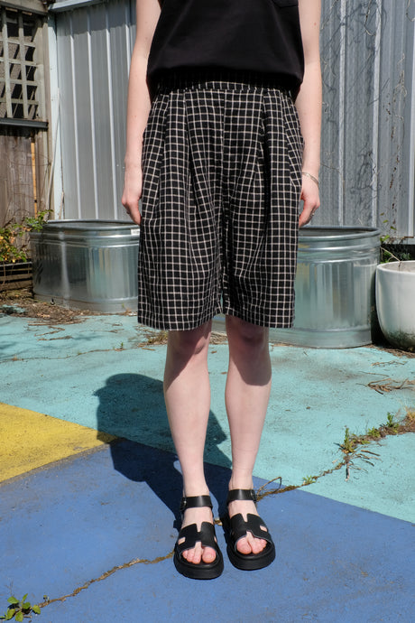 Allison Wonderland - Railspur Culottes - Black Check - front