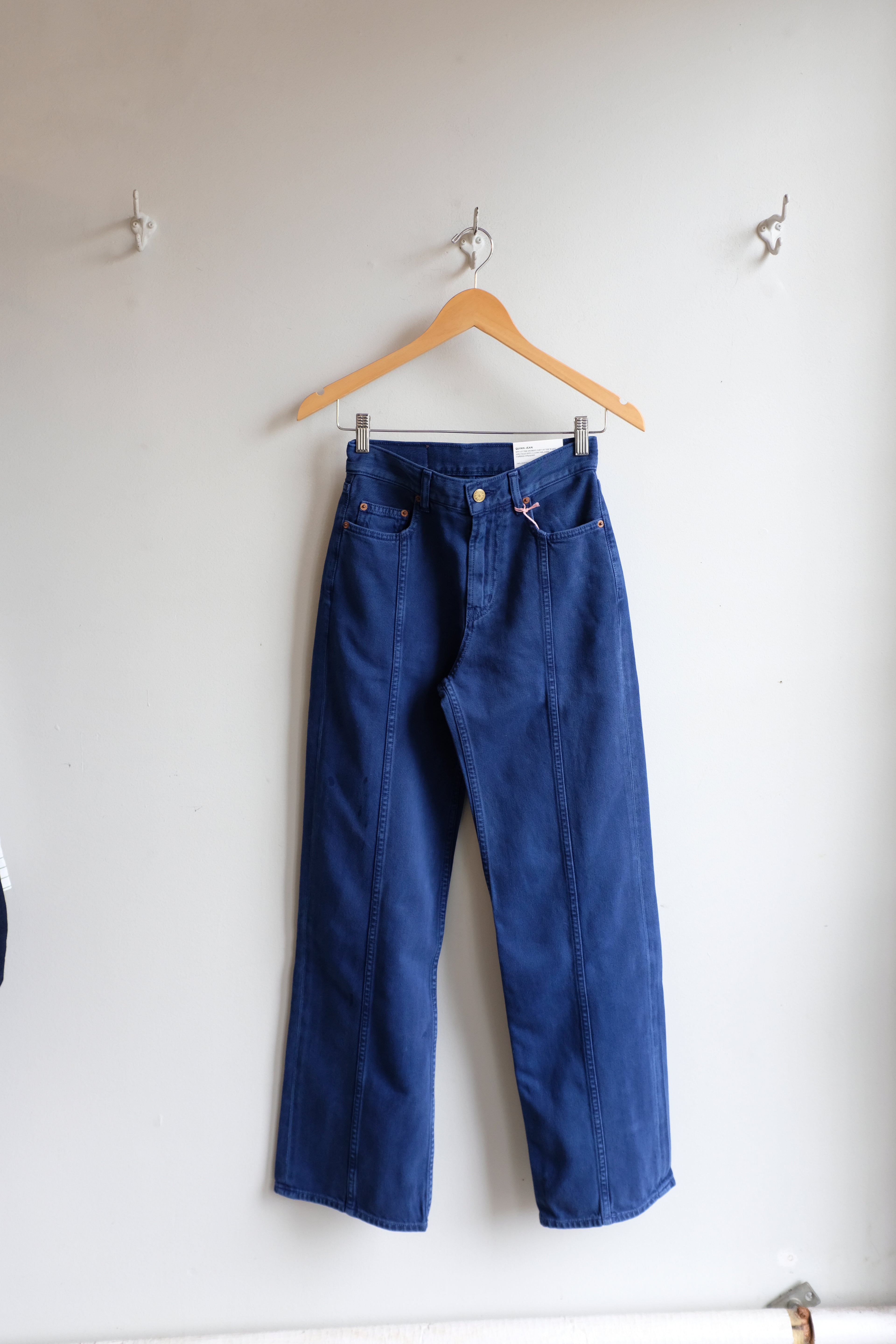 b-sides - Quinn Jean - French Blue - flat front