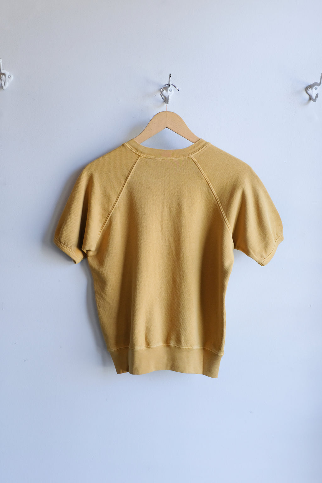 B-sides - Short Sleeve Sweatshirt - Marigold Overdye - flat back