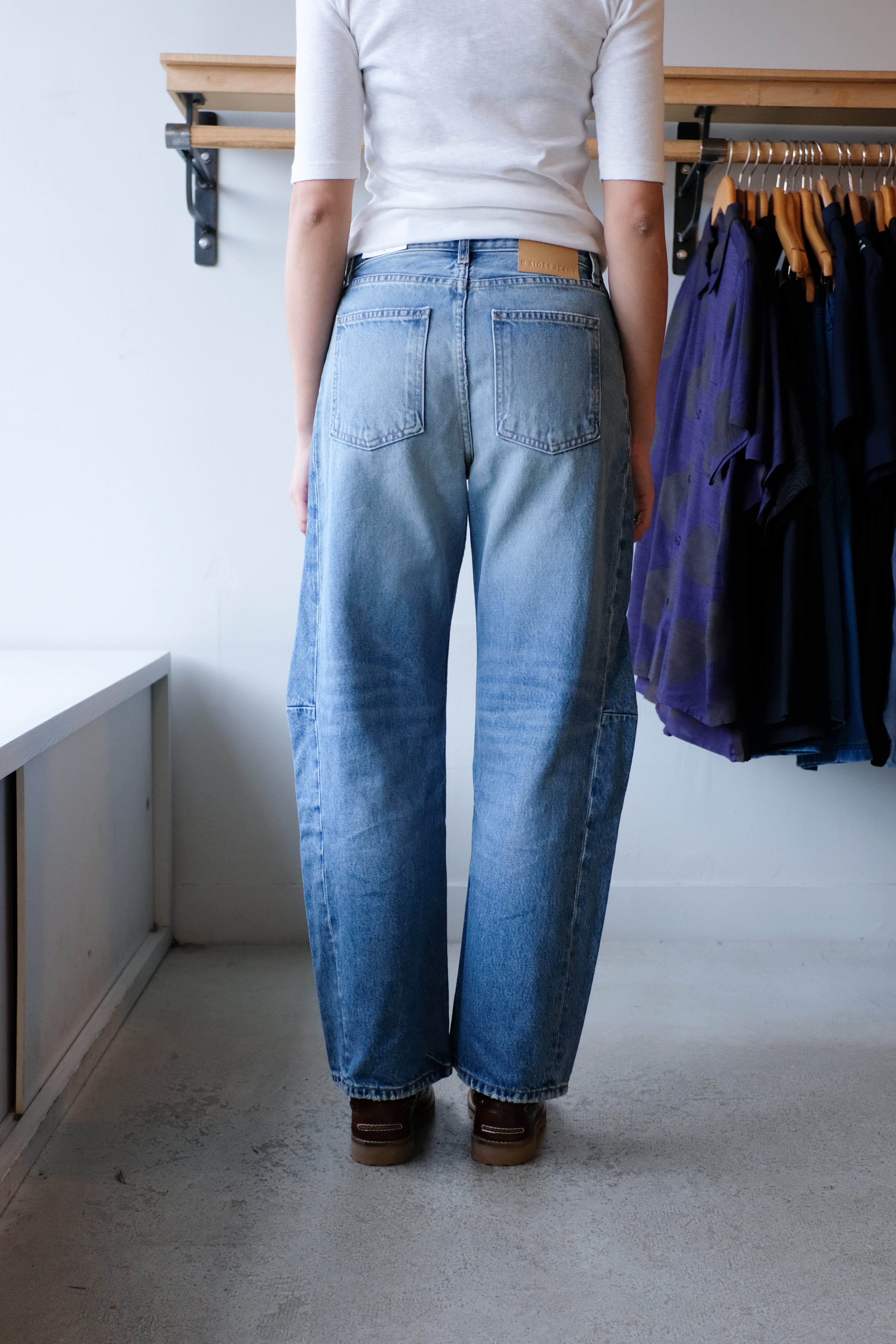 B-sides - Slim Lasso Jean - Shell Vintage Wash - Back