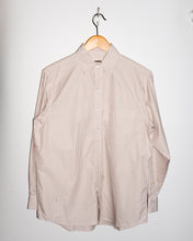 Load image into Gallery viewer, B-sides - Nolan Shirt - Tan Yarn Dye Stripe - flat front
