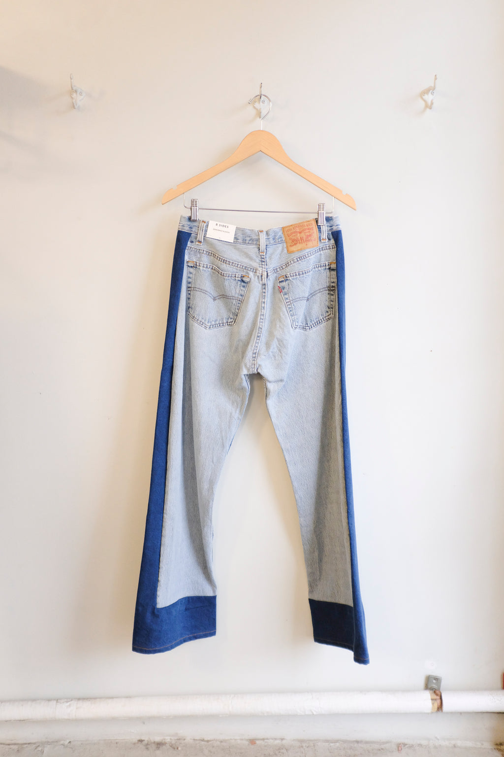 B-sides - Reworked Slouch - Vintage Indigo/Van Blue - flat back
