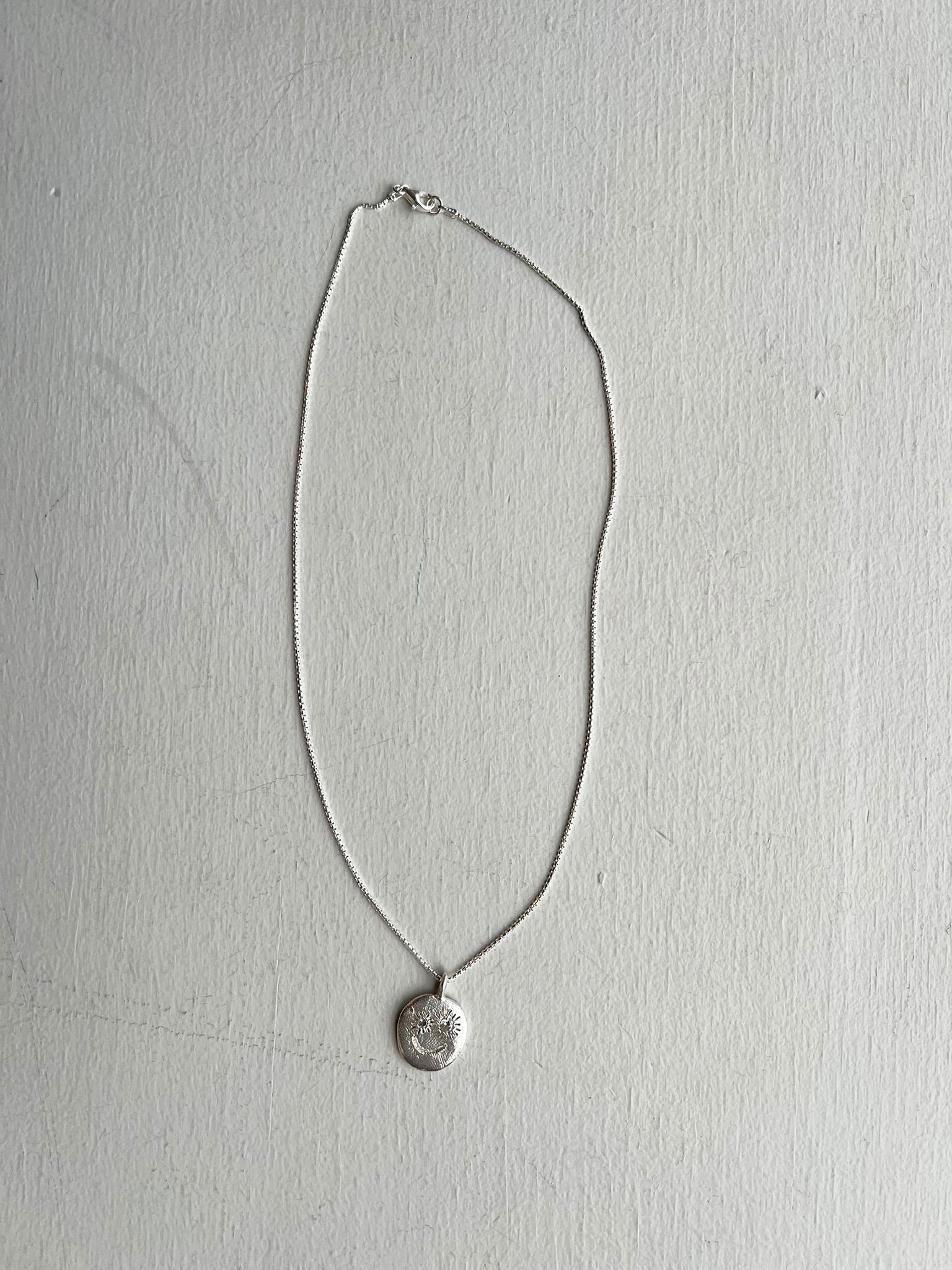 Erica Leal - Bright Eyes Necklace - Smile w/ CZ Eyes