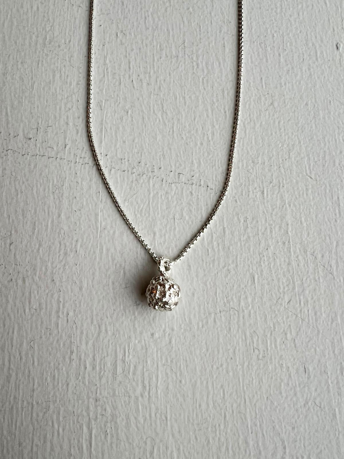 Erica Leal - CZ Ball Sterling Necklace - closeup