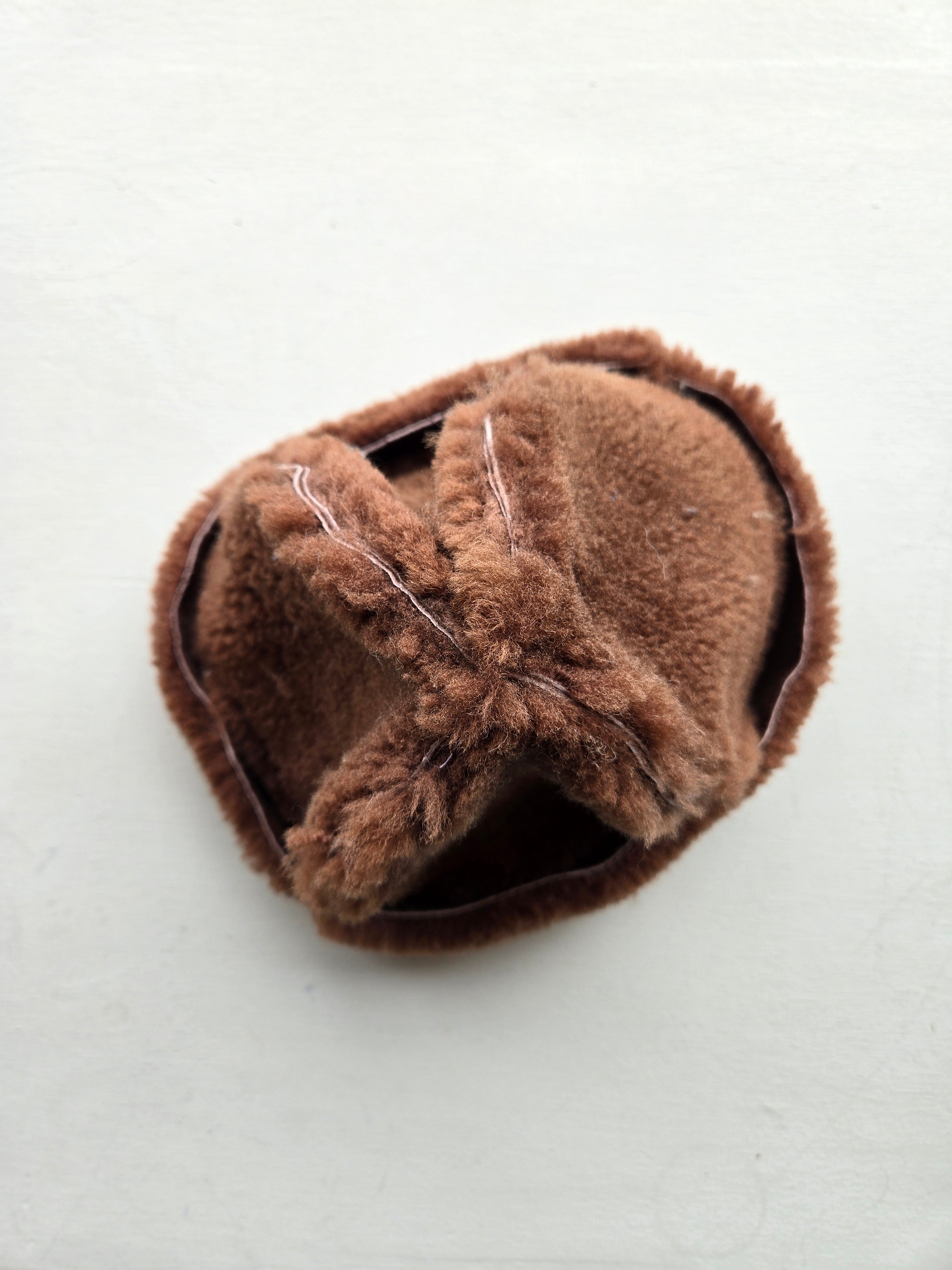 Erin Templeton - Fuzzy Sheepskin Hat - Mushroom Brown (Small)