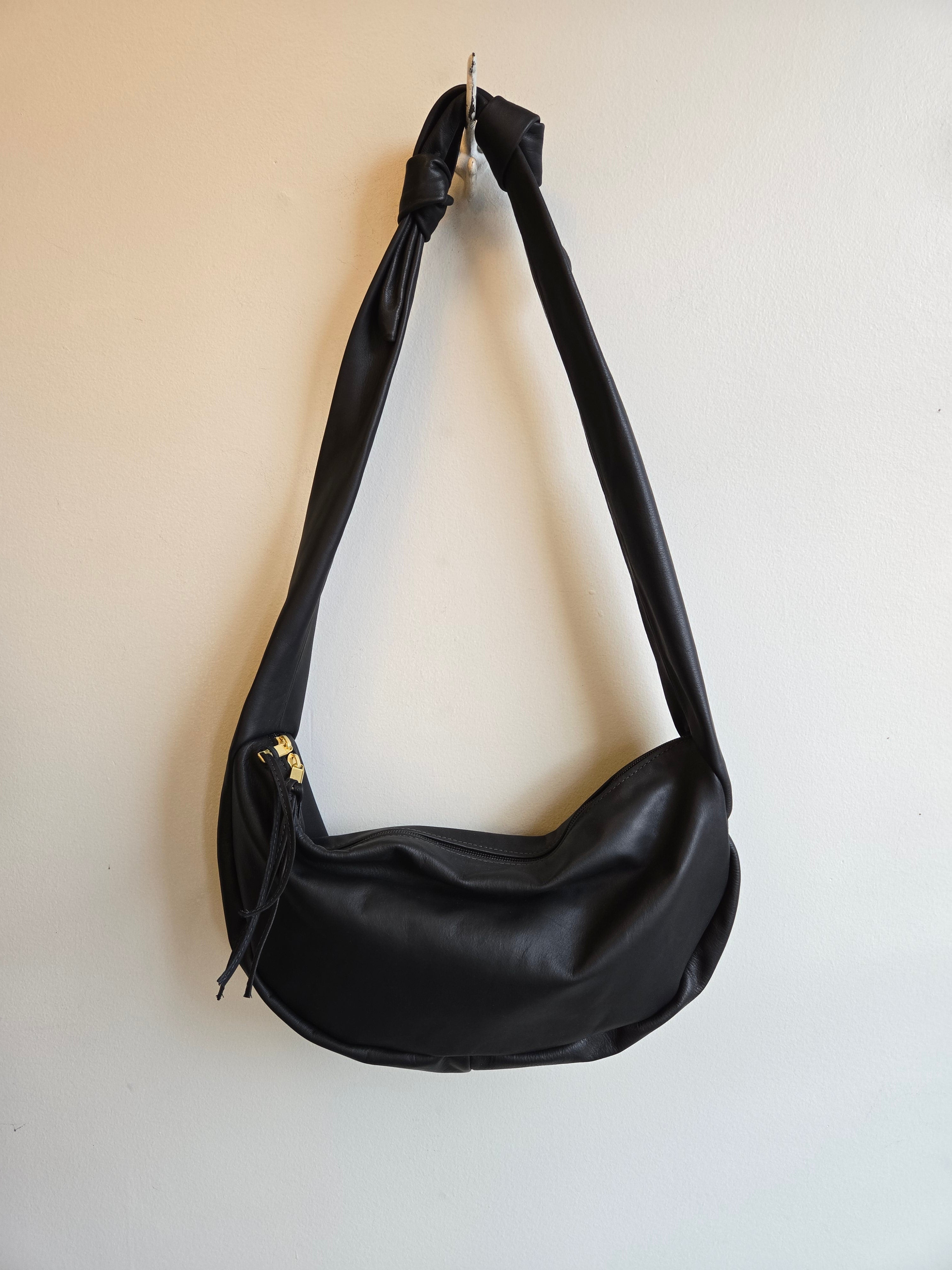 Erin Templeton - Leather Sling Bag - Large in Black