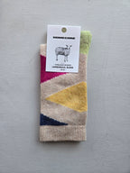 Homecore Fantasy Triangles Socks - Beige Multi