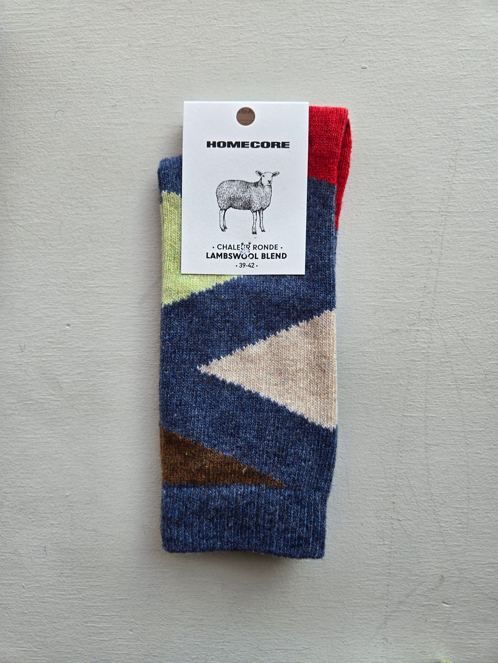 Homecore Fantasy Triangles Socks - Navy