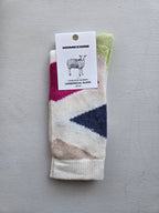 Homecore Fantasy Triangles Socks - White
