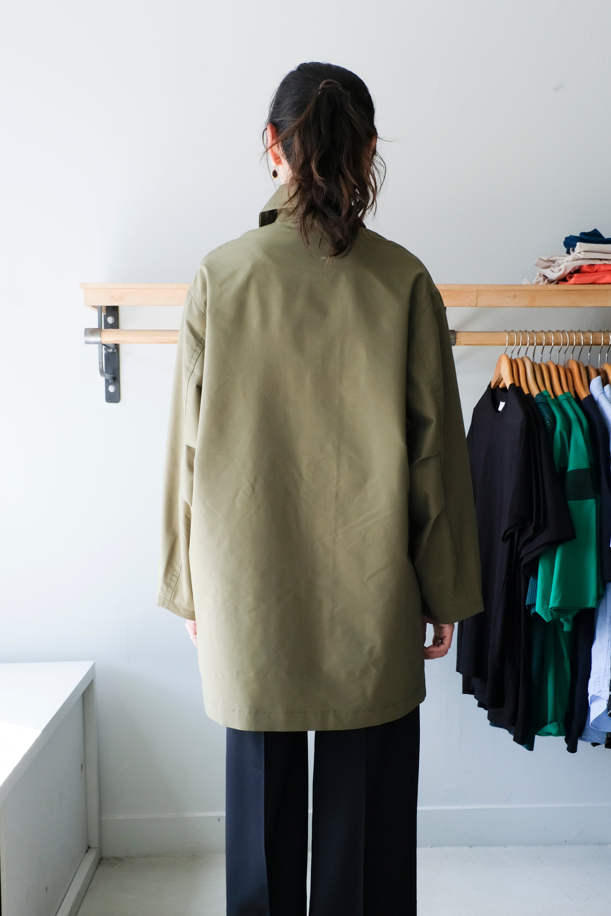 Filippa K - Cassie Car Coat - Laurel Green - Back