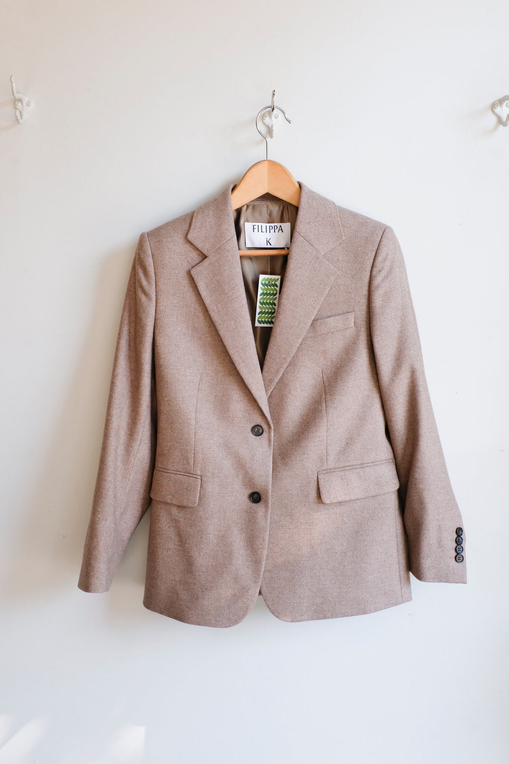 Delilah Flannel Blazer - Driftwood