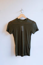 Filippa K - Lyocell Cashmere Tee - Midnight Green - flat front