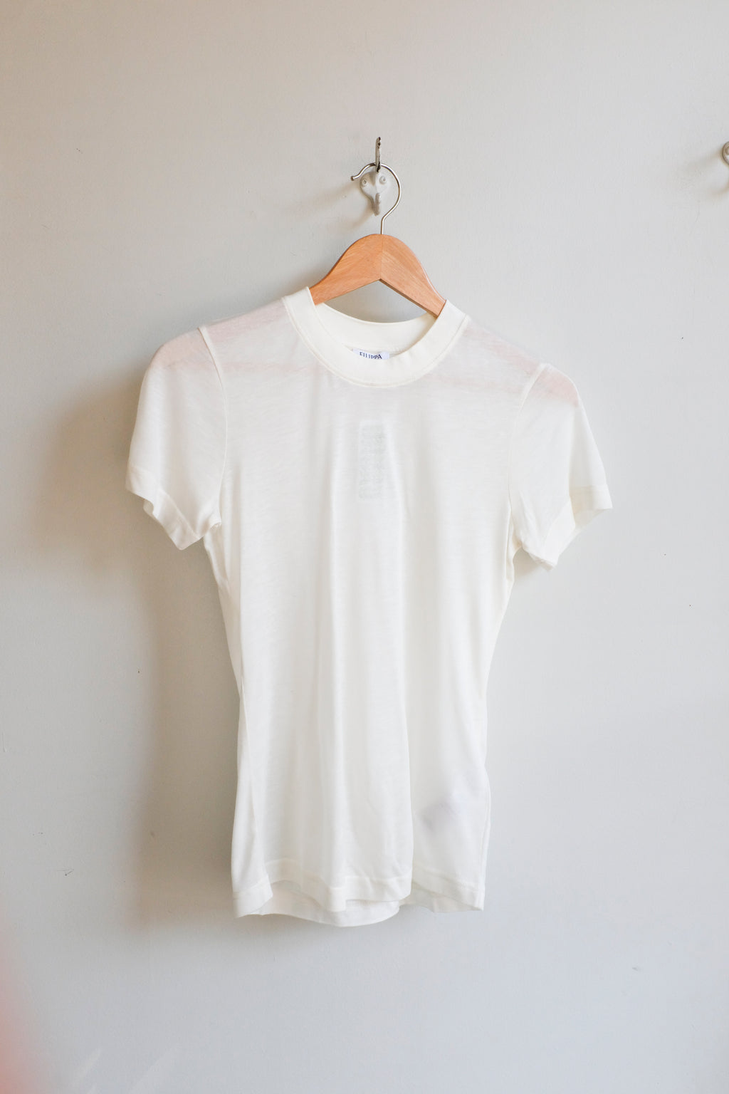 soeur - Lyocell Cashmere Tee -  off-white