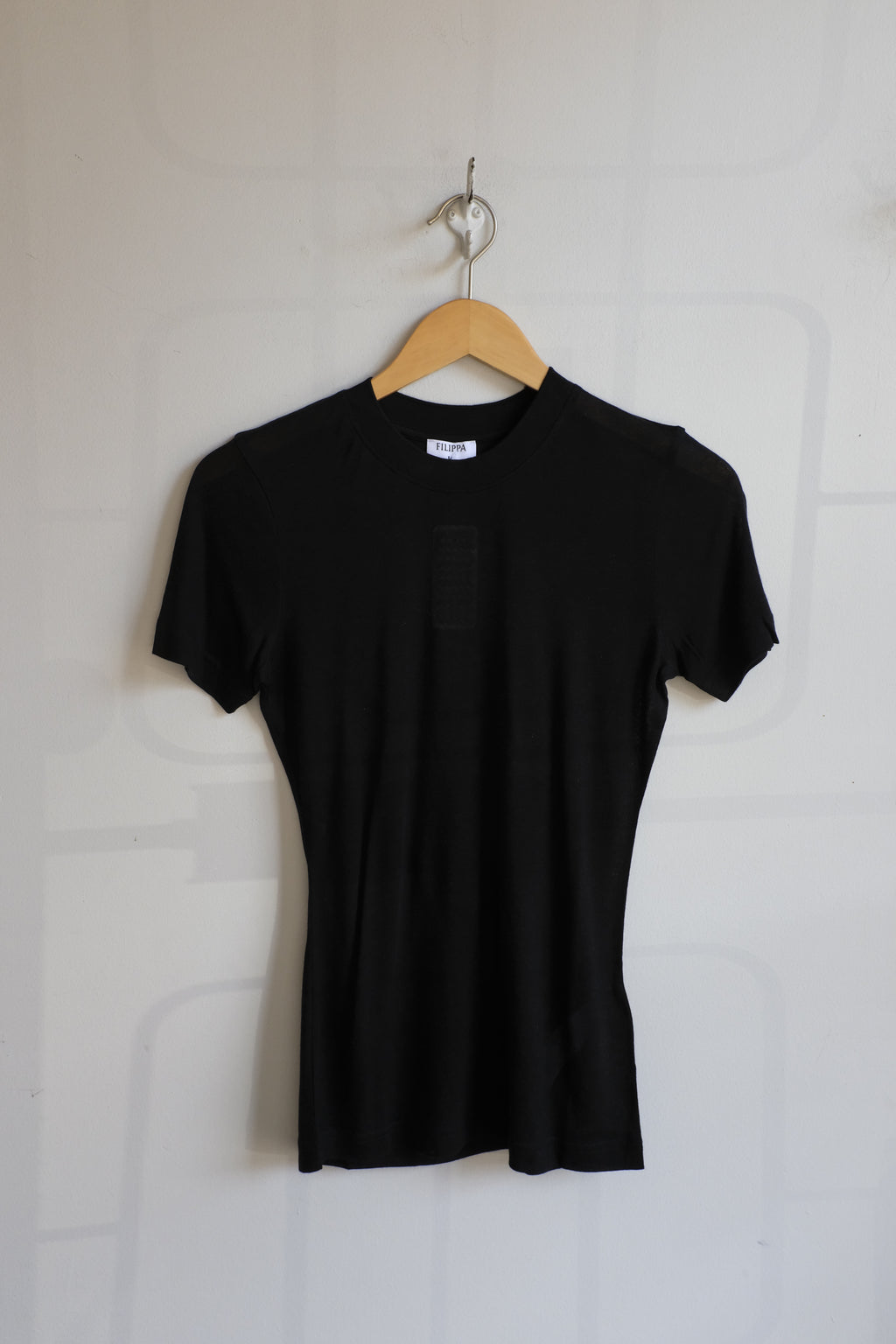 soeur - Lyocell Cashmere Tee -  black  - front