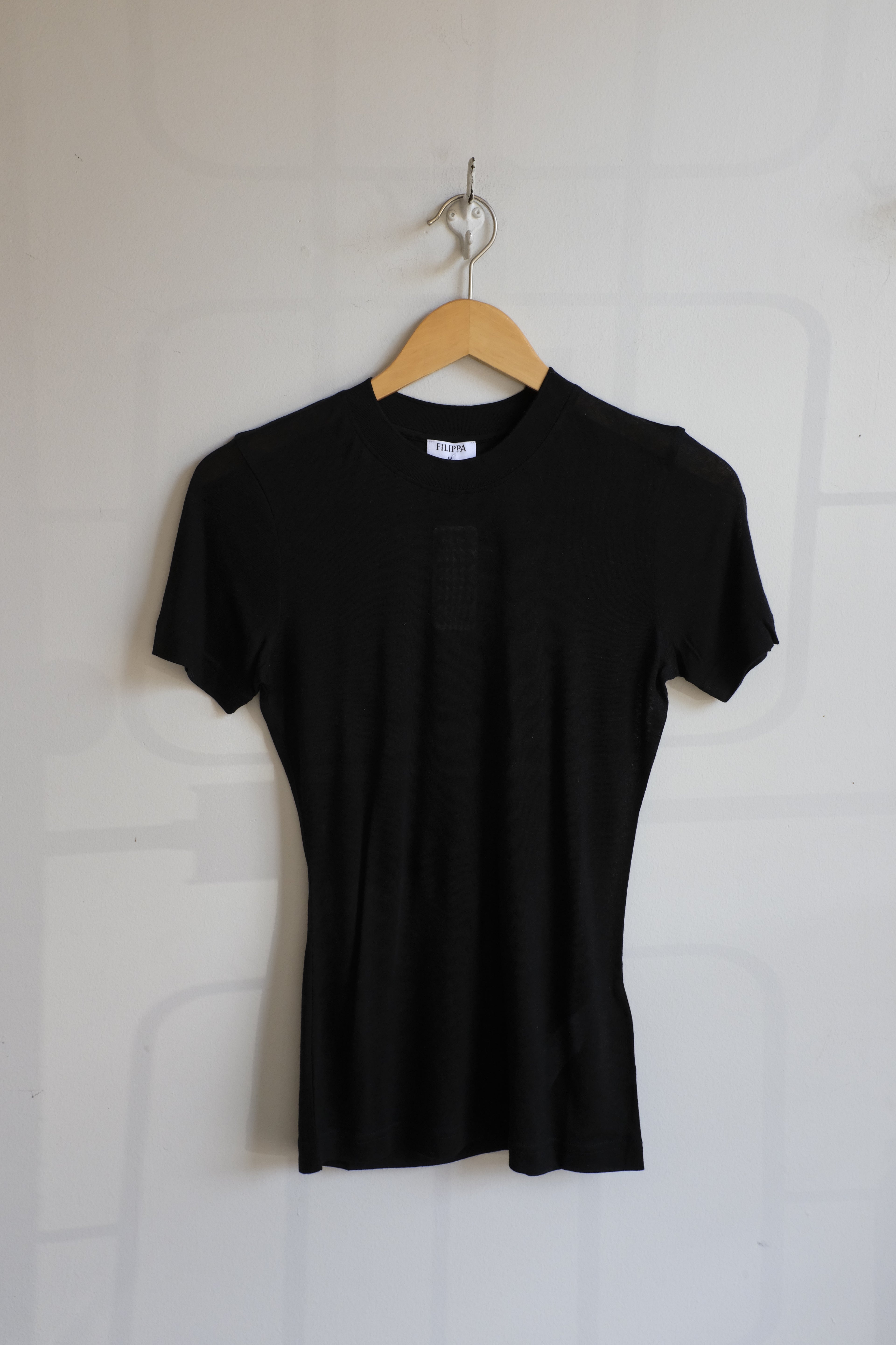 soeur - Lyocell Cashmere Tee -  black  - front