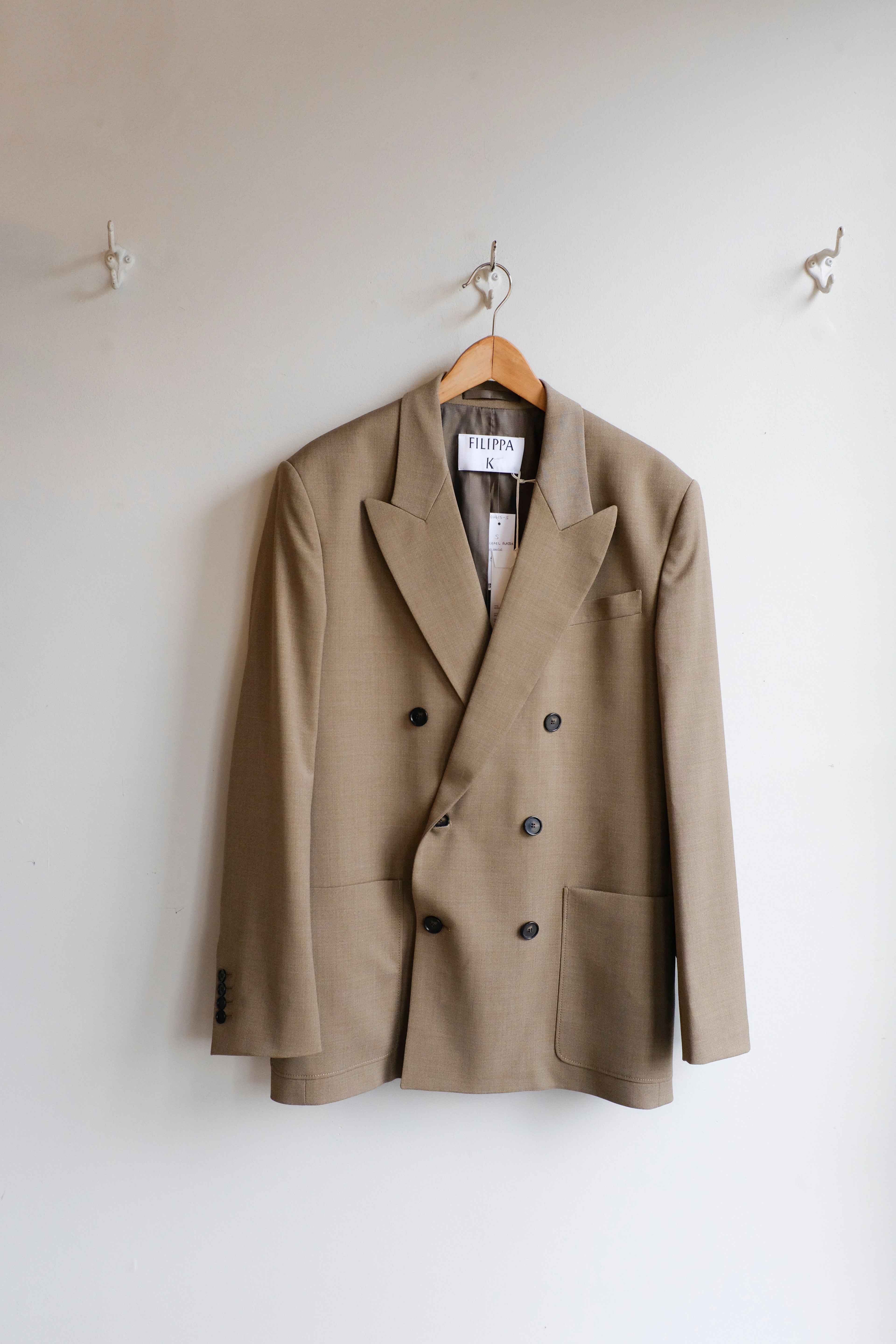 Filippa K - Michael Blazer - Light Driftwood Melange - Flat - Front