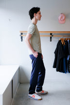 Filippa K - Roll Neck Tee - Light Green - side
Filippa K - Troy Trouser - Ink Navy - side