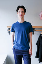 Filippa K - Roll Neck Tee - Night Teal - front