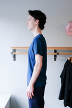 Filippa K - Roll Neck Tee - Night Teal - side