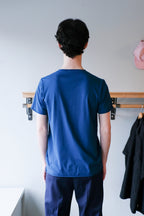Filippa K - Roll Neck Tee - Night Teal - back