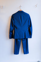 Filippa K - Sasha Cool Wool Blazer - Faded Blue - flat back