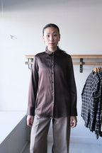 Silk Shirt - Dark Chocolate