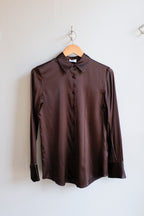 Silk Shirt - Dark Chocolate
