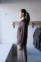 Silk Shirt - Dark Chocolate