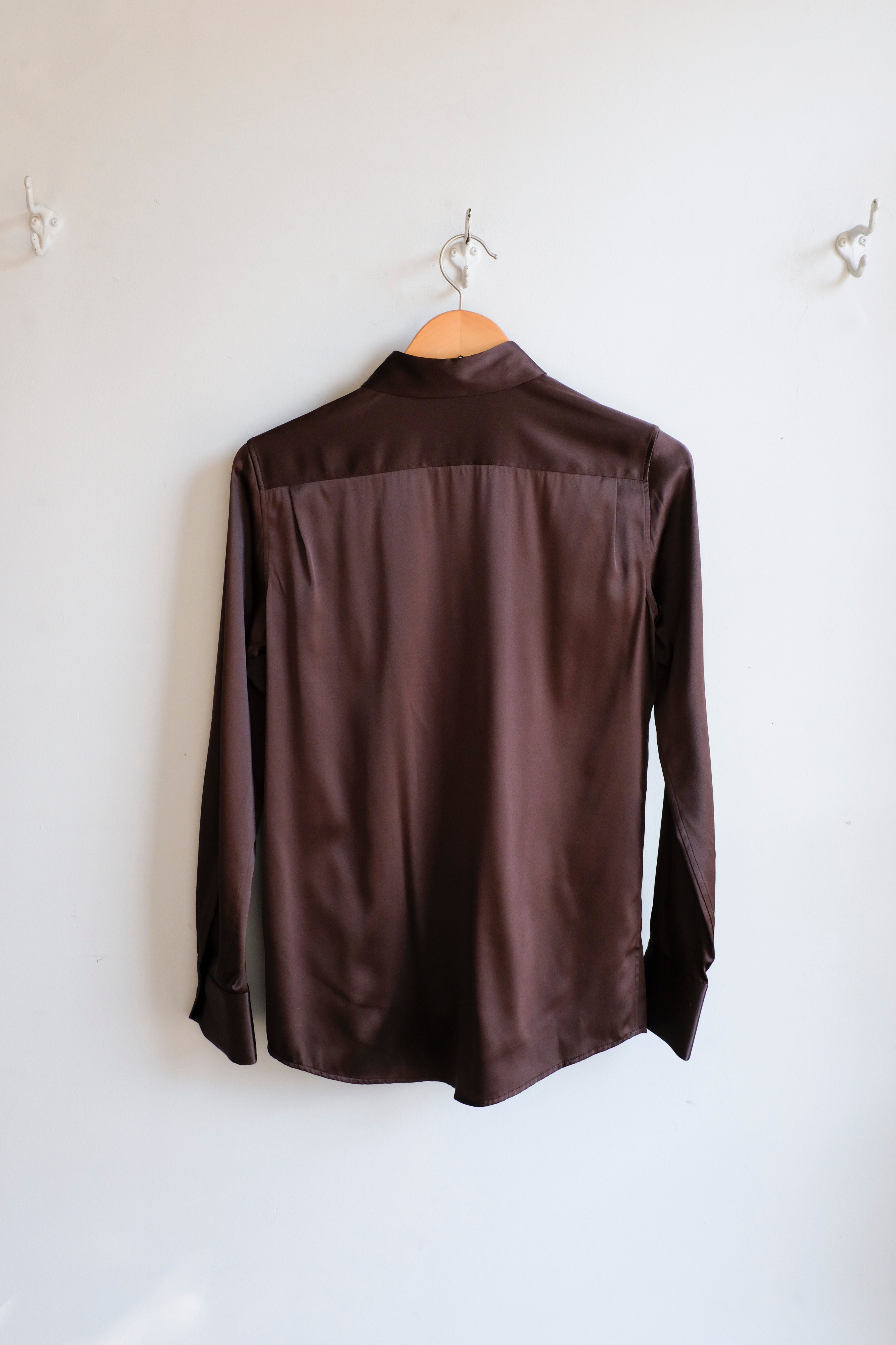 Silk Shirt - Dark Chocolate
