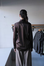Silk Shirt - Dark Chocolate