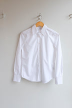 Filippa K - Slim Washed Cotton Shirt - White - Flat - Front