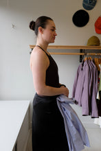 Load image into Gallery viewer, Filippa K - Cross-Back Swimsuit - Dark Oak - side
