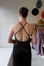 Load image into Gallery viewer, Filippa K - Cross-Back Swimsuit - Dark Oak - back

