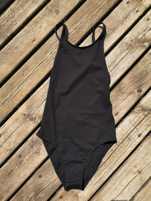 Filippa K Cross-Back Swimsuit - Black - front