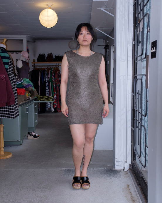 Paloma Wool - Austin Knit Dress - Dark Kakhi - front
