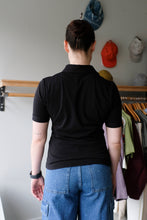 Load image into Gallery viewer, Filippa K - Jersey Short Sleeve Shirt - Black - back
