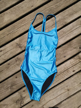 Load image into Gallery viewer, Filippa K Strappy Swimsuit - Blue Shiny - front
