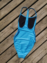 Load image into Gallery viewer, Filippa K Strappy Swimsuit - Blue Shiny - back
