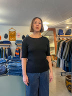 Gudrun - Brita Top - Black (Merino) - front